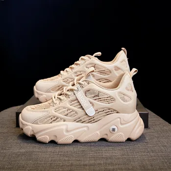 

Koovan Women's Sneakers 2020 New Style AutumnWinter Breathable Platform Sneaker Elevator Women Shoes Plus Velvet Shoes Increased