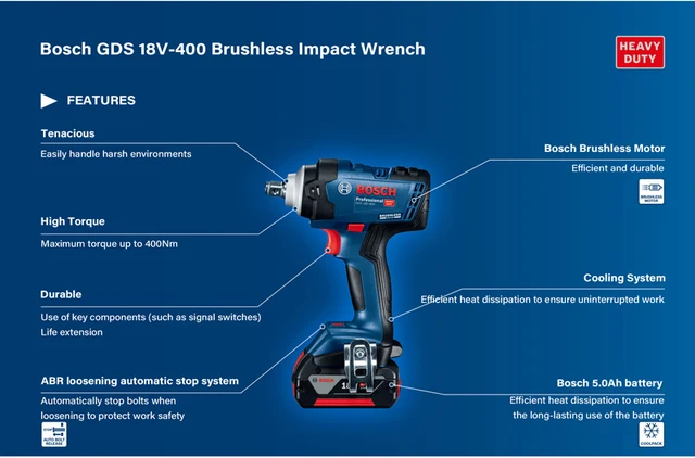 Batterie 18V 8Ah Li-ion pour Bosch GDS 18 V-LI - Cdiscount Bricolage