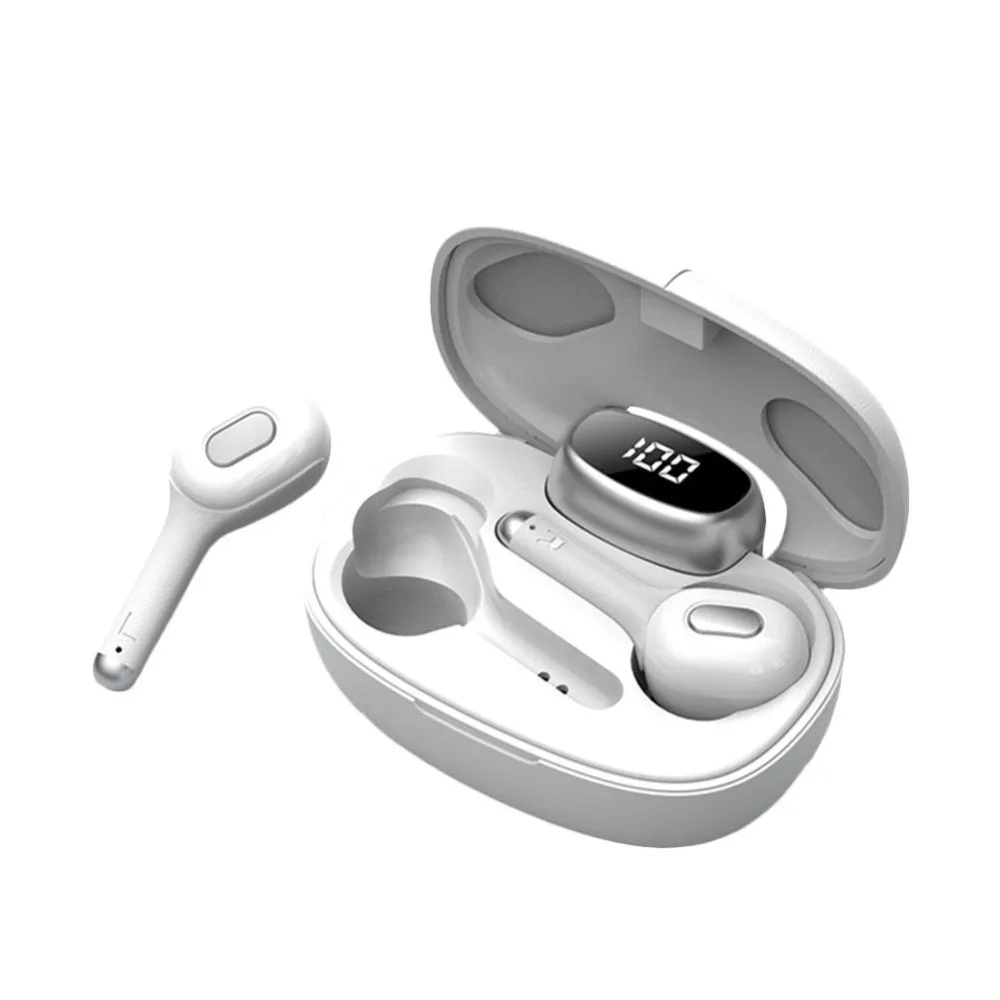 TWS Bluetooth наушники с микрофоном 6D беспроводные Bluetooth наушники светодиодный дисплей шумоподавление гарнитуры