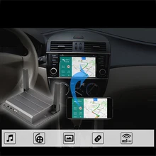 Прочный черный адаптер WI-FI 1080P DVD DLNA HDMI Беспроводной зеркальная коробка Алюминий автомобиля дома 12V преобразователь для смартфона 5G