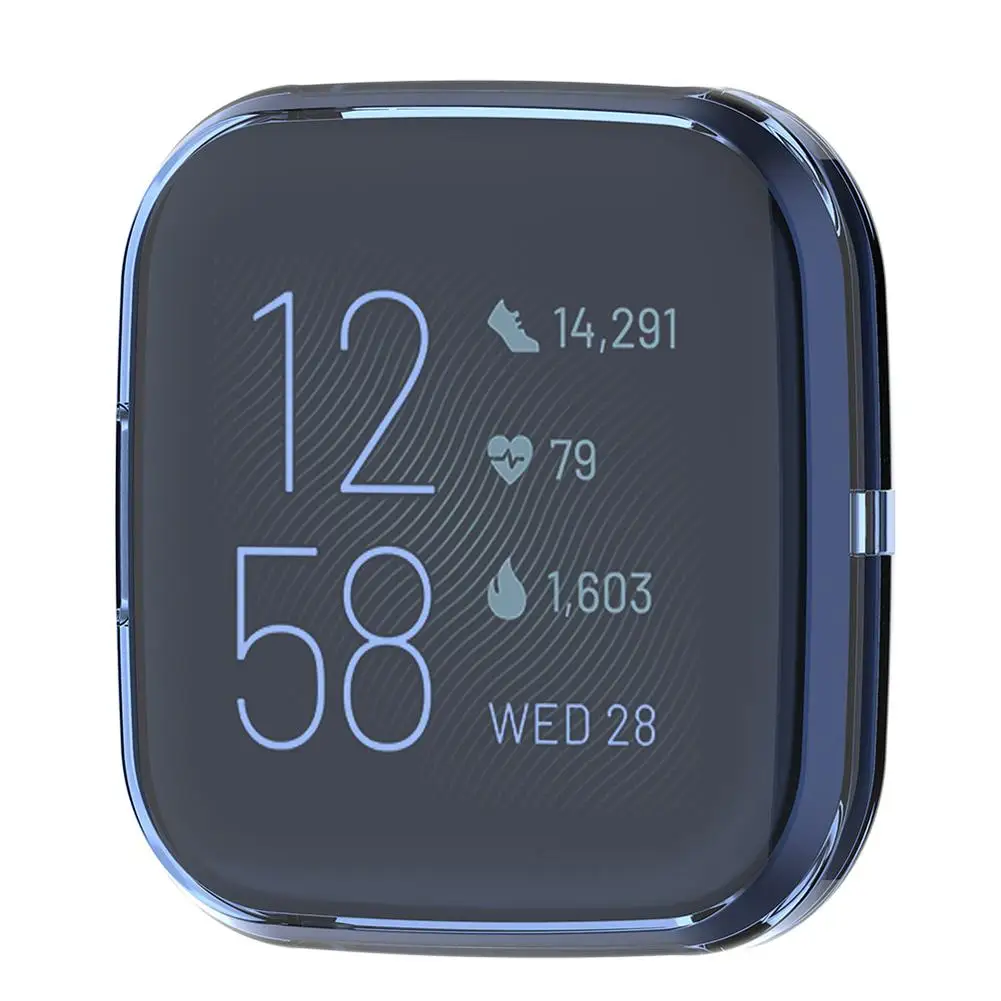 Мягкий ТПУ защитный чехол для Fitbit Versa 2 Smart Watch полное покрытие защитный чехол протектор Силиконовый чехол s
