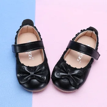 

2020 Fashion Bow Princess Shoe Little Girl Dress Shoes Wedding Shoes Baby Girl Toddler Kids Leather Shoes 6M 1 2 3 4 5 6 Years