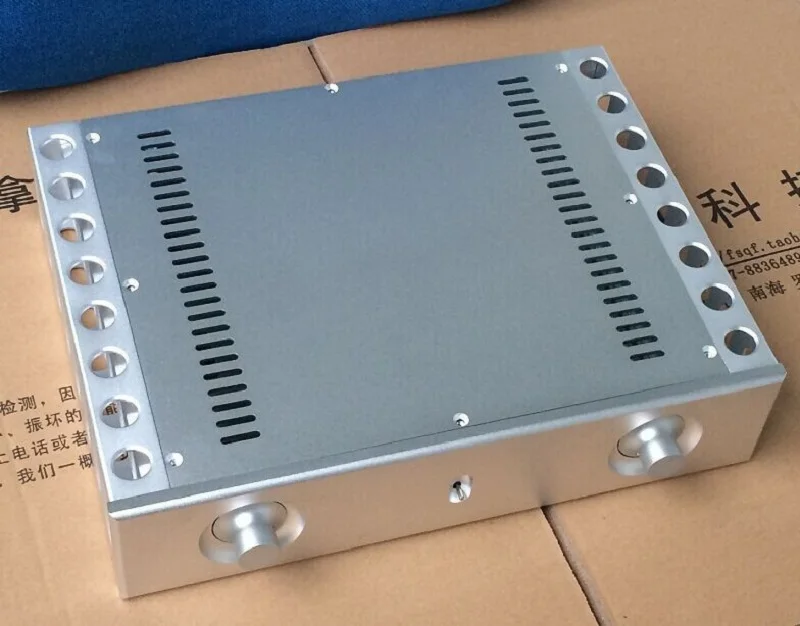 BRZHIFI BZ3608C double radiator aluminum case for class A power amplifier | Электроника