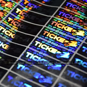 

Custom hologram lable self-adhesive security label printing serial number free shipping