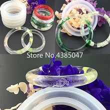 1 шт. Мягкая силиконовая Ювелирная Форма браслет из эпоксидной смолы Форма для браслета ручная Смола ремесло форма для изготовления ювелирных изделий