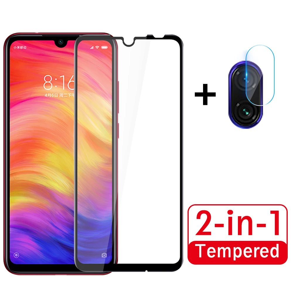 

2-in-1 Camera Glass Redmi Note 8T Tempered Glass Screen Protector for Xiaomi Redmi Note 7 8 Pro 8 7 Glass Film On Redmi 8A 7A