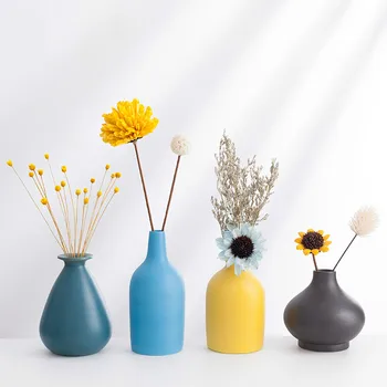 

The Nordic Dried Flowers Decorations Ceramic Small Vase Ornaments Hipster Living Arrangements Creative Home Furnishings