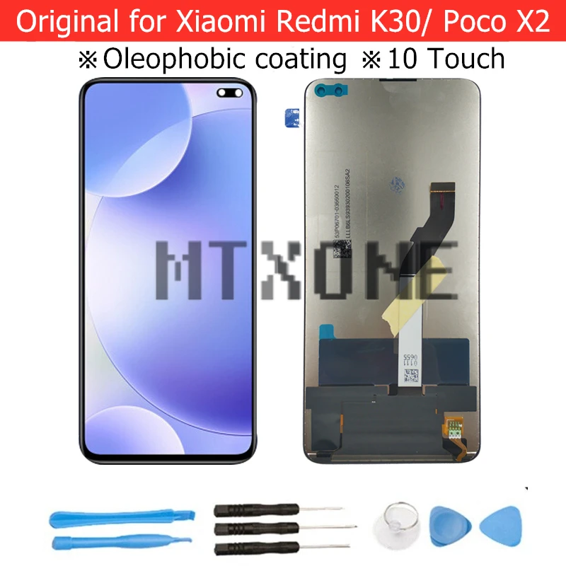 6 67 &quotЖК дисплей для Xiaomi Redmi K30 4G 5G/ Poco X2 ЖК сенсорный экран дигитайзер сборка