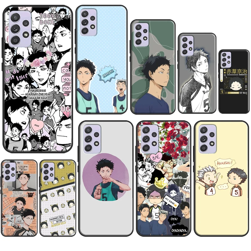 Akaashi Keiji Haikyuu Fundas For Samsung A71 A51 A21S A12 A22 A32 A42 A52 A72 A70 A50 A20S A03S A02S Phone Case | Мобильные телефоны
