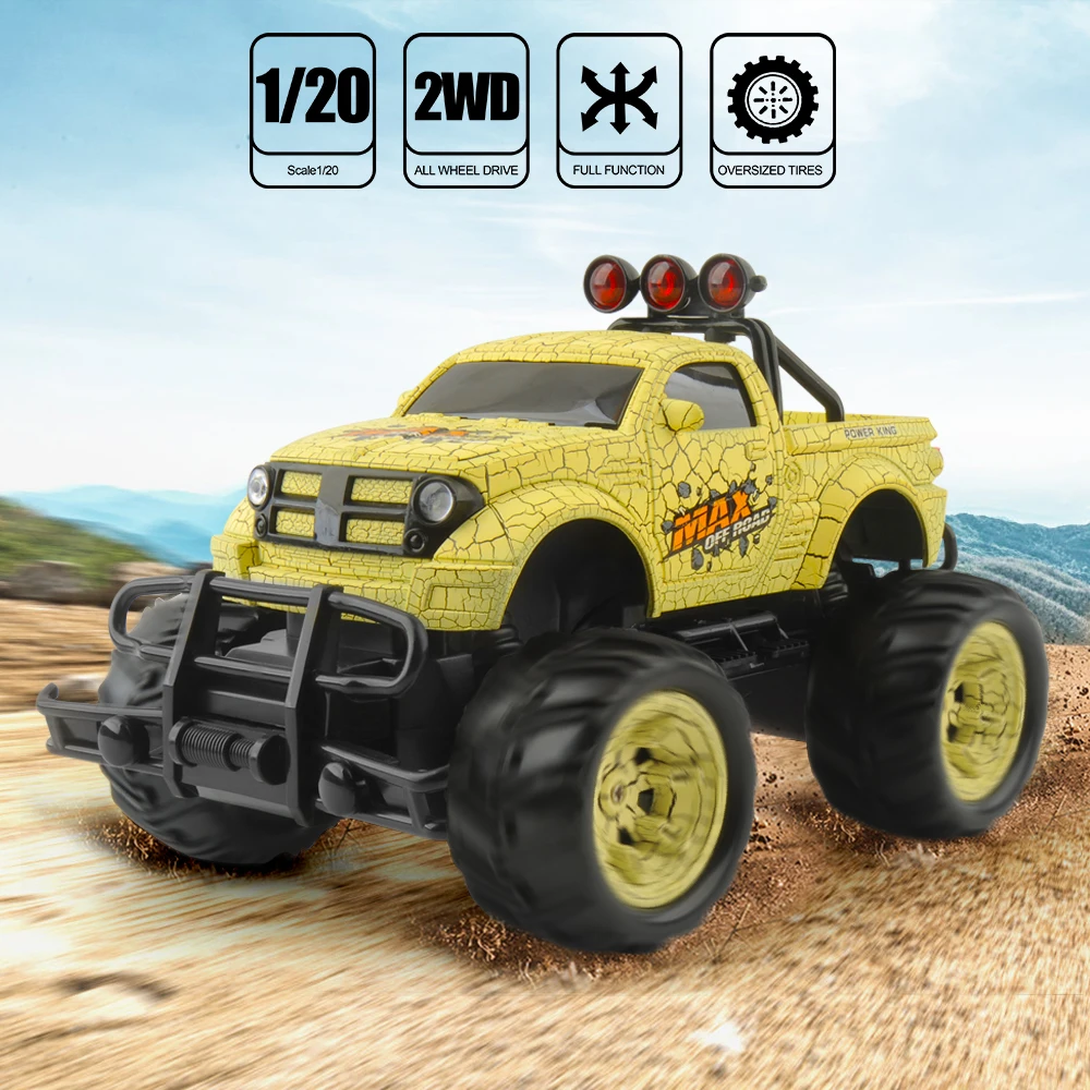 

Rc Car 1/20 Cars On The Remote Control 27MHZ Monstertruck Off Road Cars oyuncak Toys For Children
