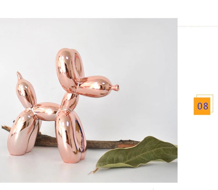 Modern Jeff Koons Balloon Dogs Sculptures Household Adornment Art Resin Craft Sculpture Art For Statue Home Decoration