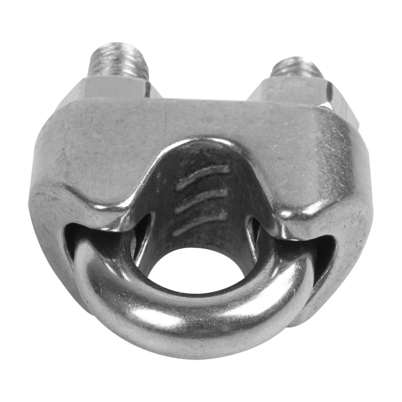 HLZS-6pcs 8 мм 5/16 дюйма из нержавеющей стали трос зажим для кабеля