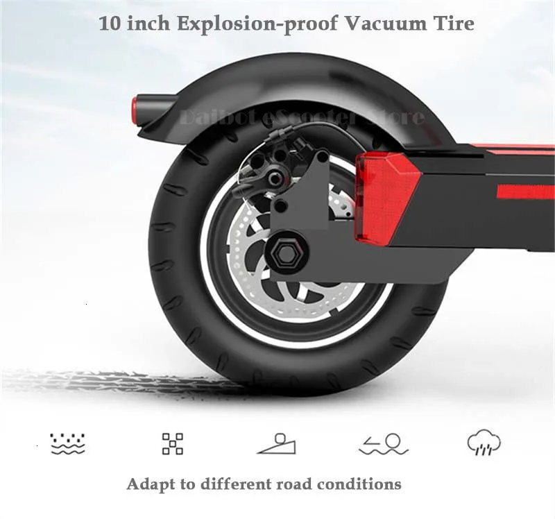 Daibot Portable Electric Scooter Two Wheels Electric Scooters Brushless Motor 500W 36V Adult Child Kick Scooter With Two Seat  (13)