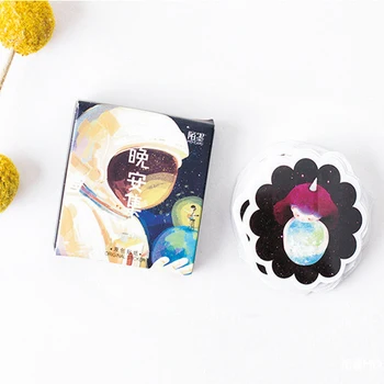 

30packs Moon Owl Series Black Scrapbooking Sticker box DIY photo album diary decoration self adhesive Diary Sticker For Kids