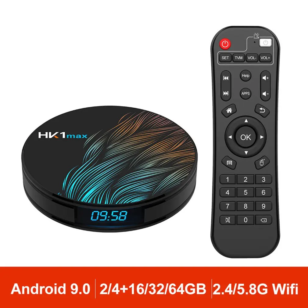 Android 9.0 Mini Smart TV Box 2.4G / 5G Wifi RK3318 Quad Core Smart Decoder Media Player 4 + 64G TV Set-top Box