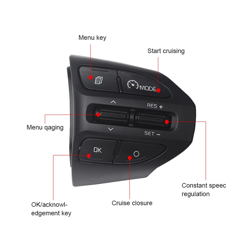 Кнопка рулевого колеса для KIA K2 RIO 2017 2018 2019 X LINE кнопки Bluetooth телефон круиз контроль