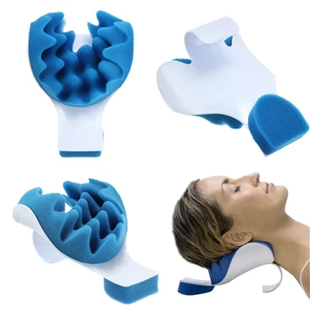 

Neck Support Pillow Head Massage Pillow Tension Reliever Relaxer Head Shoulder Muscle Tightness Soreness Health Care Massager