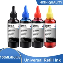 KINGSUN 100ML Universal Refill Ink kit for Epson for Canon for HP for Brother Inkjet Printer CISS Cartridge Printer Ink
