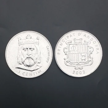 

Andorra 1 Centime 2002 100% Real Genuine Original Coin Comemorative Coin Collection Rare Unc