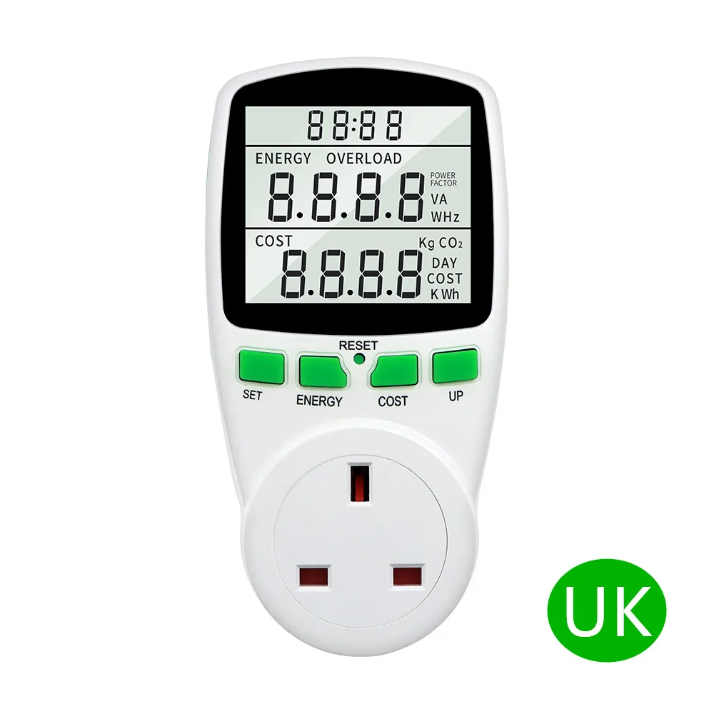 Misurazione Consumo Elettrico, Misuratore Di Potenza, Wattmetro Presa - Foto 12