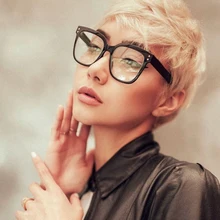 Модные черные квадратные очки, оправа для женщин, прозрачные линзы, высокое качество, оправа для очков, прозрачные очки для компьютера