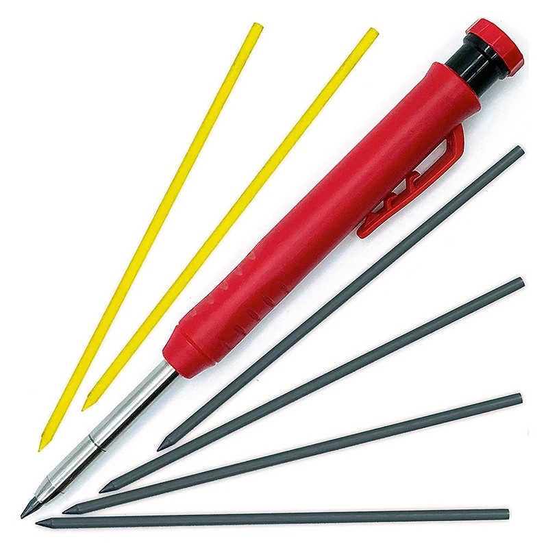 Solid Carpenter Pencil Set for Construction Tul Pens Fine Point Grease Mechanical Pencils Wood Marker/Best Marking Tools | Канцтовары