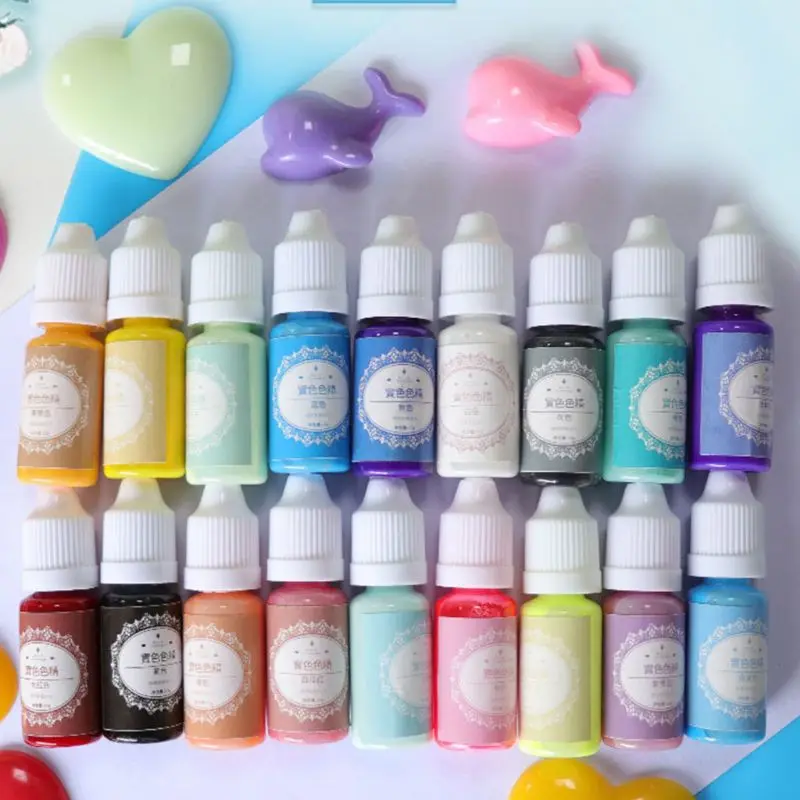 18 Stks/set Diy Crystal Epoxy Pigment Handgemaakte Macaron Kleur Vette Kleurstof Sieraden Carfts Maken Dye Vlek Materiaal|Sieraden Hulpmiddelen & Uitrustingen| - AliExpress