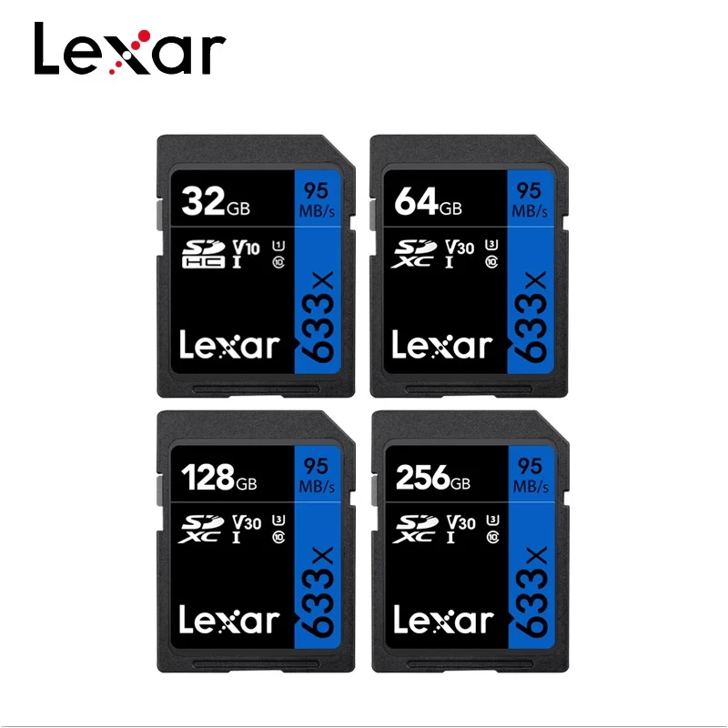 Lexar ޸ SD ī, ī޶ ÷ ī, 32GB, 633X U3 Class10, 128GB, UHS-I C10, 64GB, 256GB, 1667X