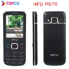 МФУ M670 2,4 дюймов 1000 мА/ч, крупный шрифт FM Особенности телефон мульти-языках