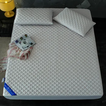 

4 Colors Thick Cotton Mattress Cover Waterproof Pad Bed Cover Anti-mites Mattress Topper Protector Bed Bugs Twin Queen Mattress