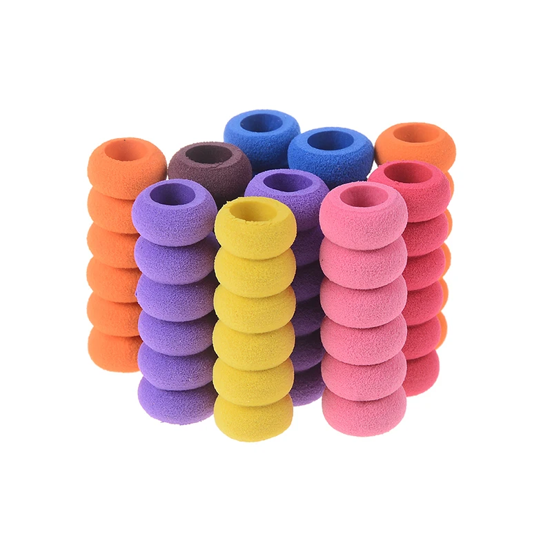 Funda de bolígrafo de deslizamiento suave, cubierta de la pluma EVA para lápiz, herramientas de pintura de diamantes, agarre de pluma de taladro, uso infantil, color aleatorio, 10 Uds.