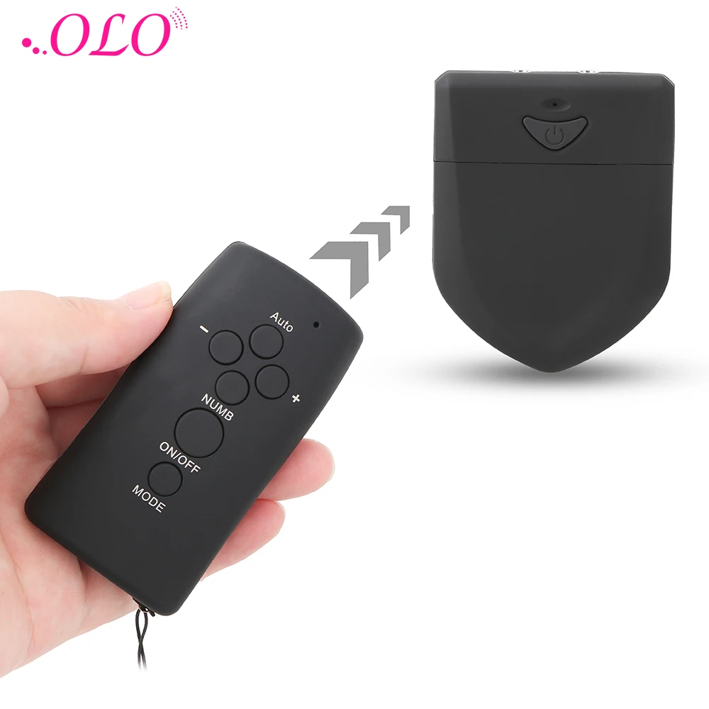 OLO Double Output Remote Electric Shock Host Electro Stimulation Clitoris Nipple Stimulator Medical Themed Toys Accessories