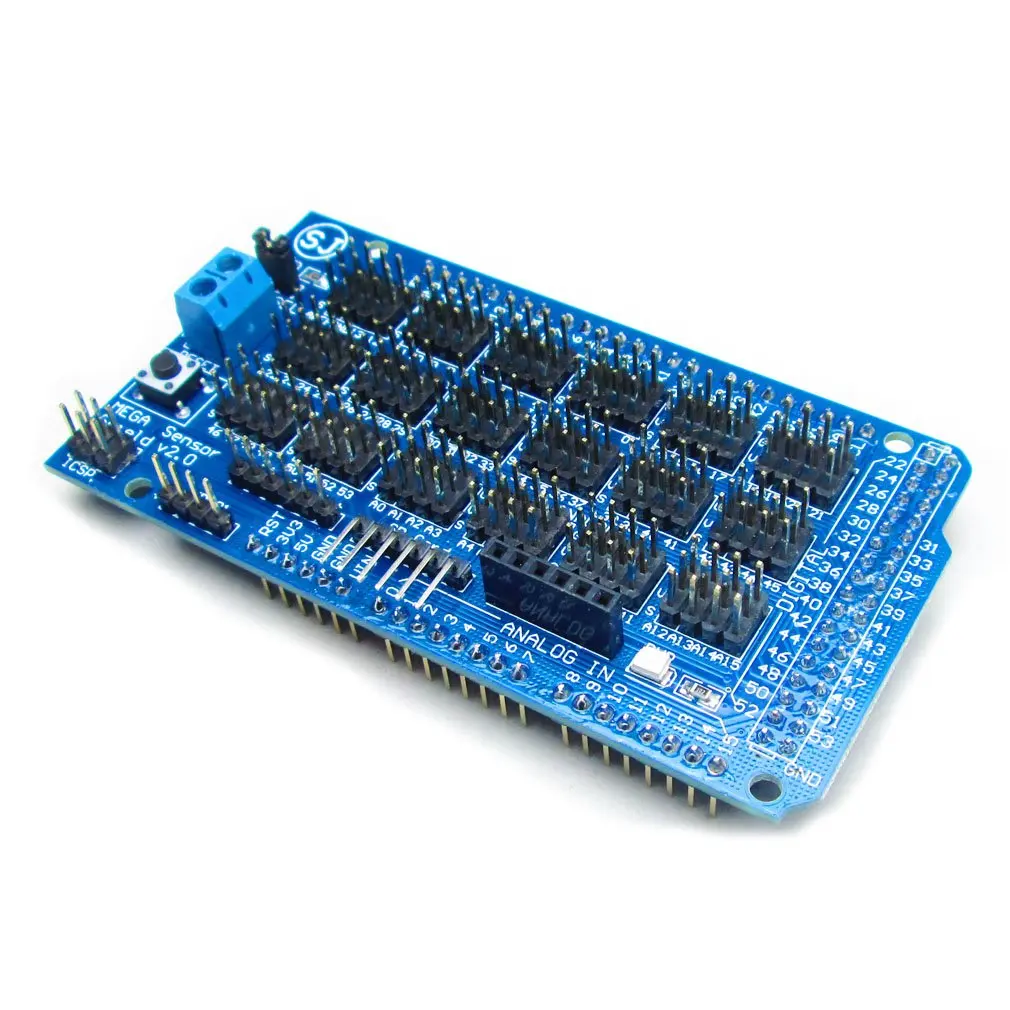 

Mega Sensor Shield BoardModule V2.0 V2 For Arduino Module ATMEGA 2560 R3 1280 ATmega8U2 ATMEL AVR For Arduino