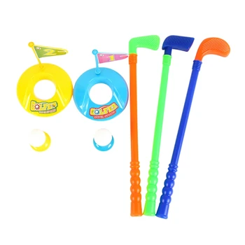 

1 set Children Golf Rods Toys Golf Game Plastic Toys Set For Kids Outdoor Parent-child Interaction Toy Random Color