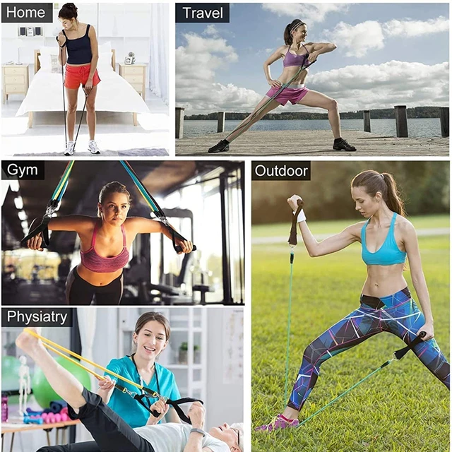 100 LBS Resistance Bands Set 150 LBS Sports Elastic Bands Rubber Bands for Fitness Expander Workout Gym Home Exercise 3