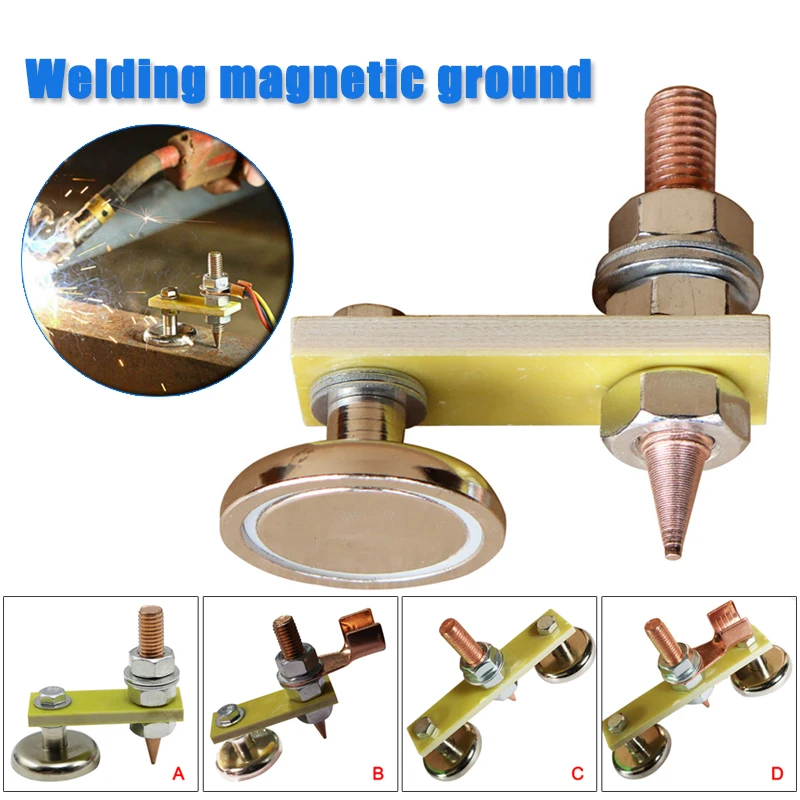 

Newly Welding Magnets Head Magnetic Ground Clamp Welding Support Accessories Tool MK