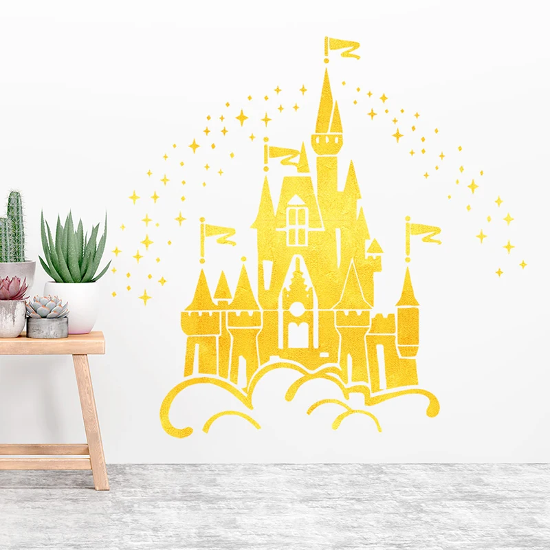 Cartoon Disney Dreaming Castle Vinyl Wall Stickers For Home Decor Living Room Kids Room Decoration Mural Wall Art DIY Decals Cartoon Disney Dreaming Castle Vinyl Wall Stickers For Home Decor Living Room Kids Room Decoration Mural Wall Art DIY Decals