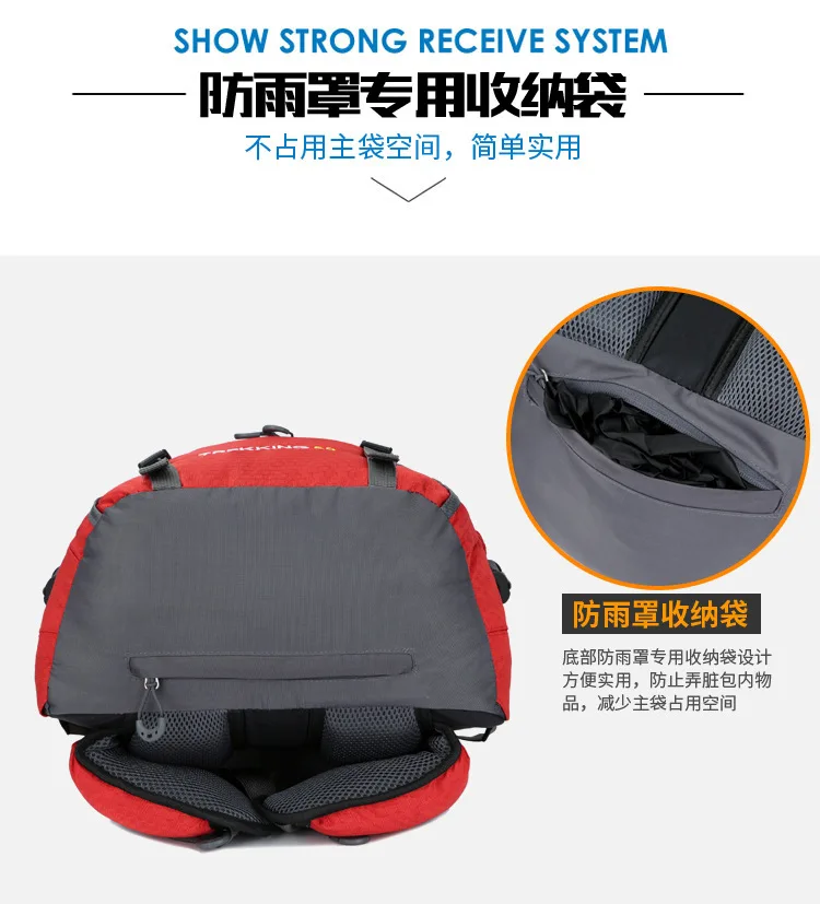 Outdoor Mountaineering Bag Large Capacity Backpack Men And Women Travel Camping Backpack 60L Hiking Camping Backpack Cross Borde