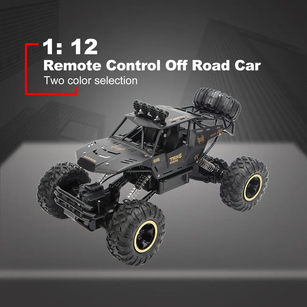 1: 12 RC Rock Crawler 4WD большой размер пульт дистанционного управления внедорожный автомобиль водонепроницаемый монстр грузовик 2,4 ГГц пульт дистанционного управления подарок для детей