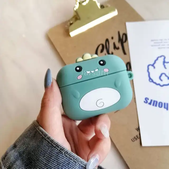 Cartoon Silicone Case For Airpods Pro Case Wireless for airpods pro Case Cover Earphone Case For Air Pods pro dinosaur