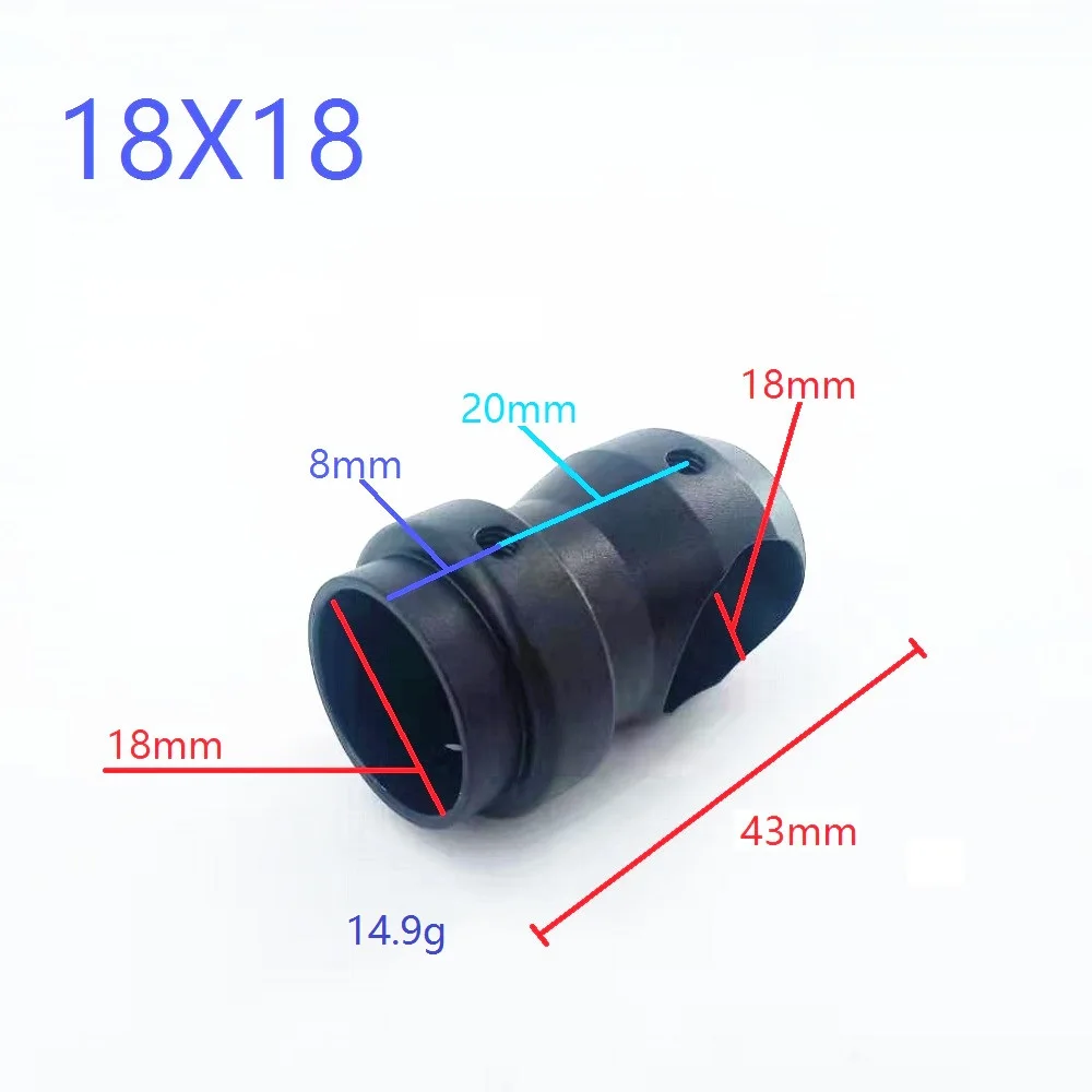 4 шт. Алюминий 18 to18mm 12 to12mm штатив футболка D12 D18 посадки Шестерни шарнирный