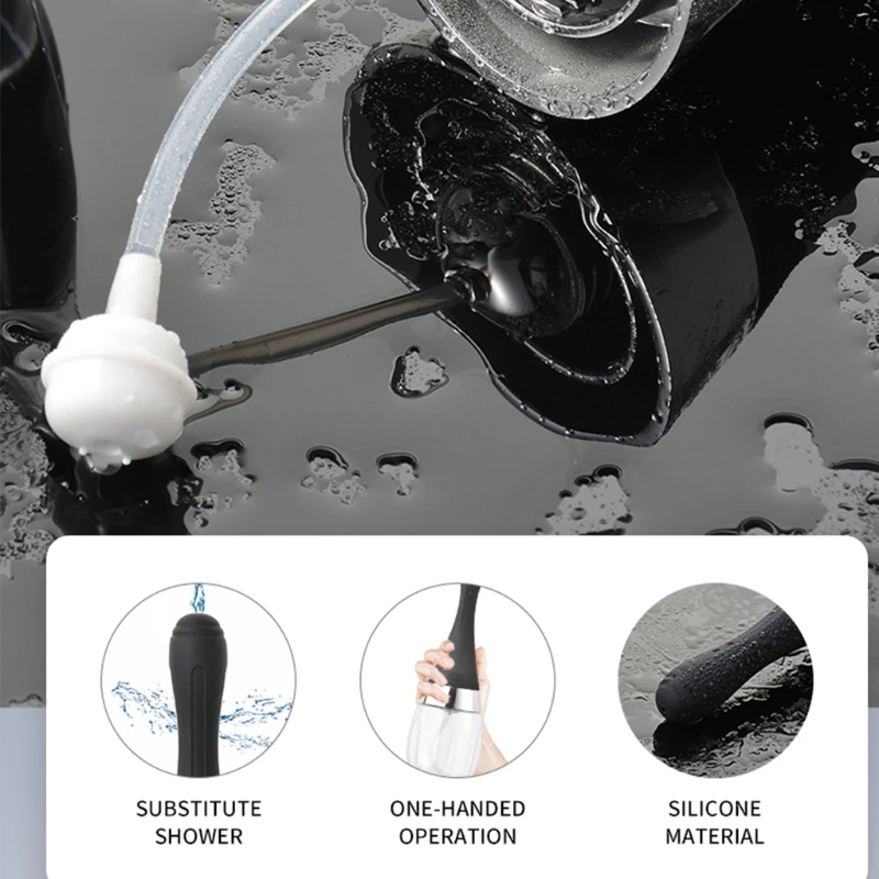 Kit de nettoyage de douche à ampoule automatique en silicone pour hommes et  femmes - AliExpress