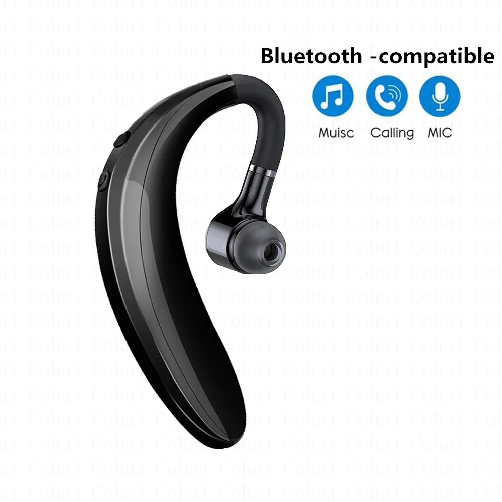 Беспроводные наушники Bluetooth 5.0 с ушным крючком Спортивная деловая гарнитура