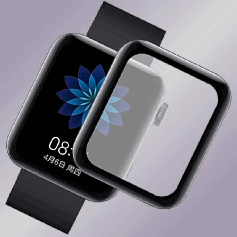 2 шт. в упаковке Защита экрана для xiaomi smart mi watch 3D защита экрана полное покрытие изогнутая композитная Гибкая защитная пленка