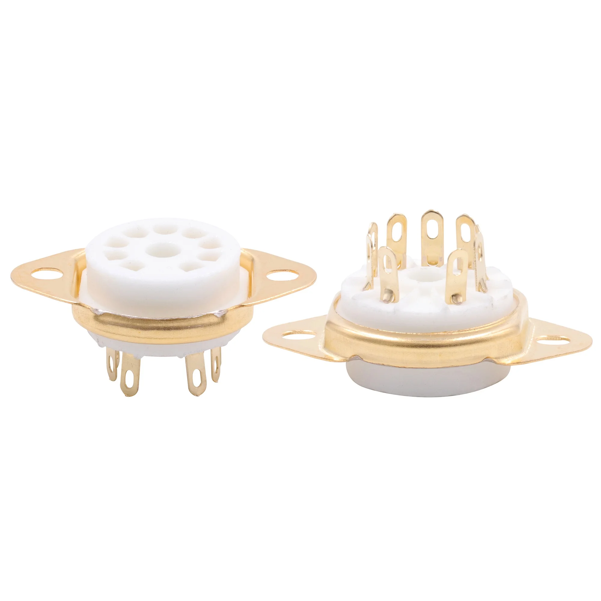 

50 шт./лот 9pin 9 pin B9A керамическая ламповая панель для EL84 12AX7 ECC83 6BM8 6CG7 6DL4 6EU7 6AU8 с золотым покрытием