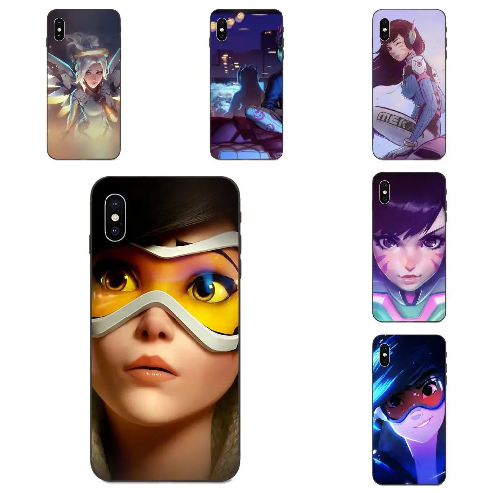 Overwatchs Tracer 76 Pharah OW Genji для Xiaomi Mi Mix Max Note 2 2S 3 5X 6 6X 8 9T SE A1 A2 A3 CC9e Lite Play Pro F1 | Мобильные