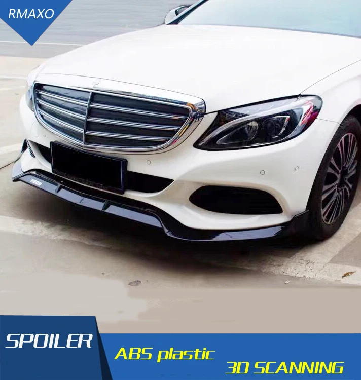 Передний бампер для Mercedes-Benz W205 диффузор Benz C-Class C200 C180 задний спойлер | Автомобили и