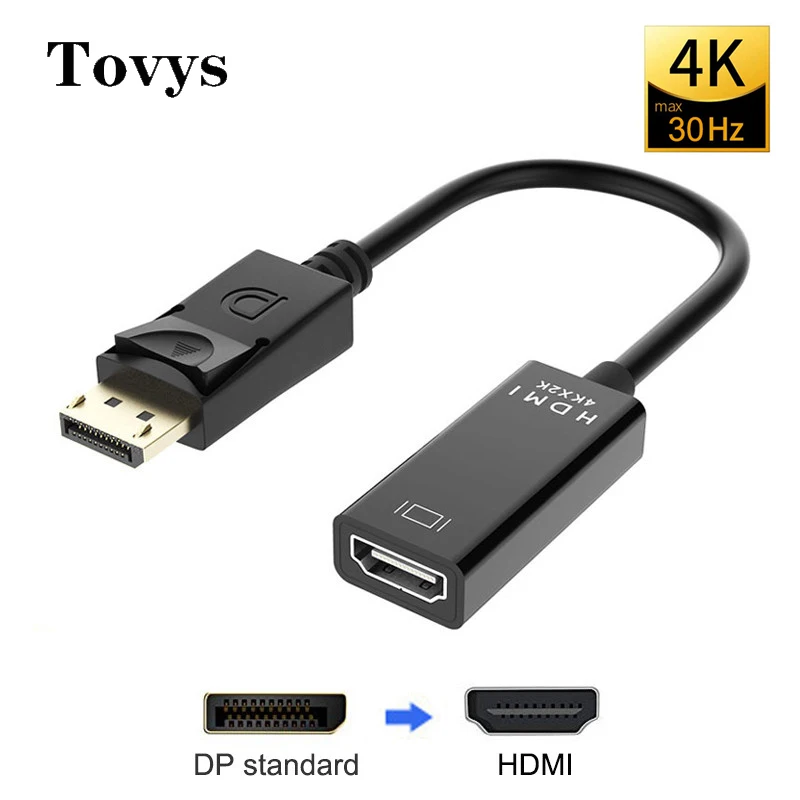 4K адаптер с портом дисплея на HDMI-совместимый порт DP HD ТВ конвертер кабель видео