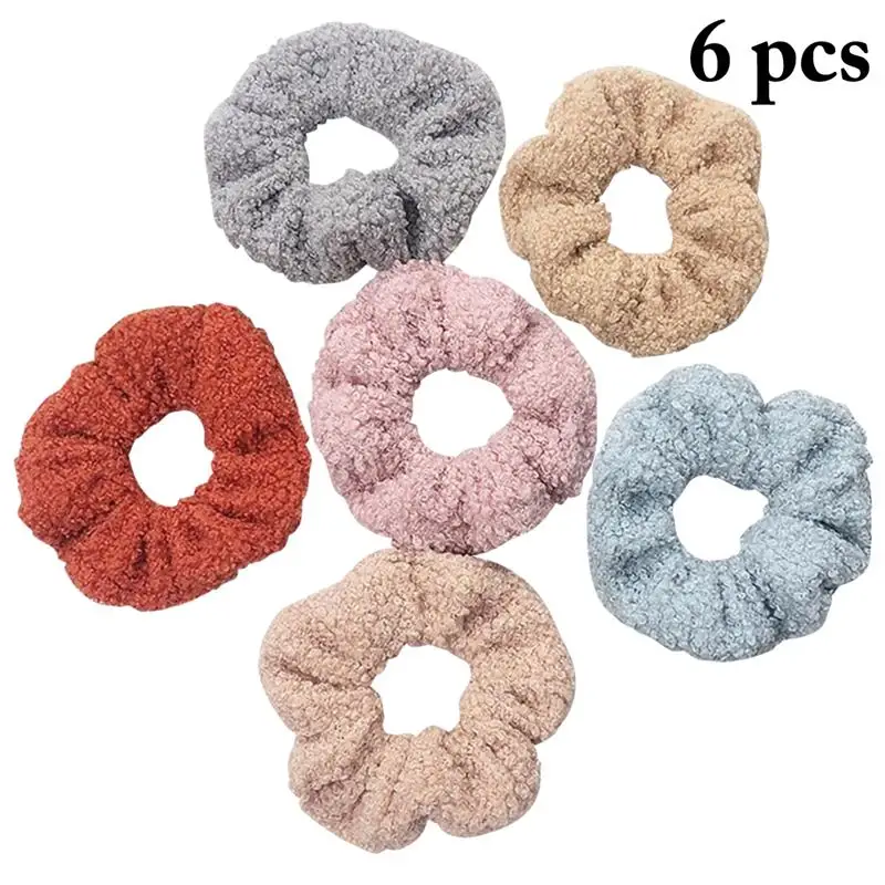 

Женская мода; Сезон-зима; 6 шт плюшевая повязка для волос Scrunchies простые однотонные Цвет повязка на голову, комплект хвост держатели женские аксессуары для волос галстуки-бабочки для женщин