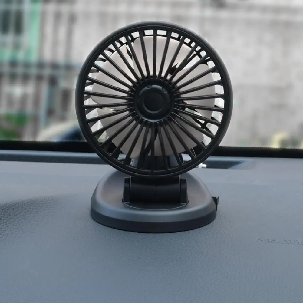 60% Dropshipping!!Car Fan Folding Strong Wind PP USB Rechargeable Desk Fan for Automobiles